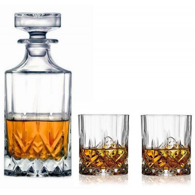 Nest Trein Prestige Whisky Karaf set - 1 karaf plus 2 tumbler glazen - Whisky Unlimited